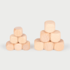 73921 tickit Natural Wooden Cubes (40mm) - Pk6