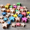 73530 tickit Natural Wooden Stars - Pk21