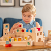 73596 tickit Wooden Building Gem Blocks - Pk82 + tray