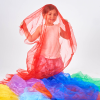 74100 tickit Rainbow Organza Fabric - Pk7