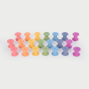 73975 tickit Rainbow Wooden Spools - Pk21