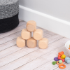 73923 tickit Natural Wooden Cubes (50mm) - Pk6