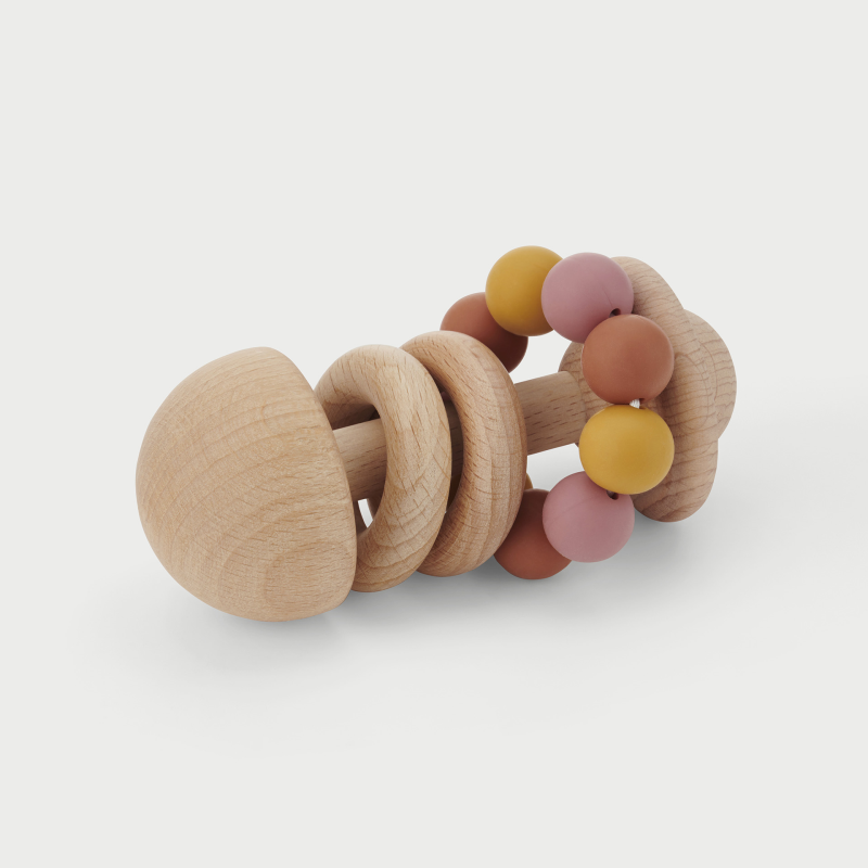 Bead Rattle Silisoft Bead Rattle (Earth) | Commotion