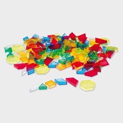 Translucent Hollow Pattern Blocks - Pk180