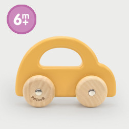 Wooden Car - Yellow